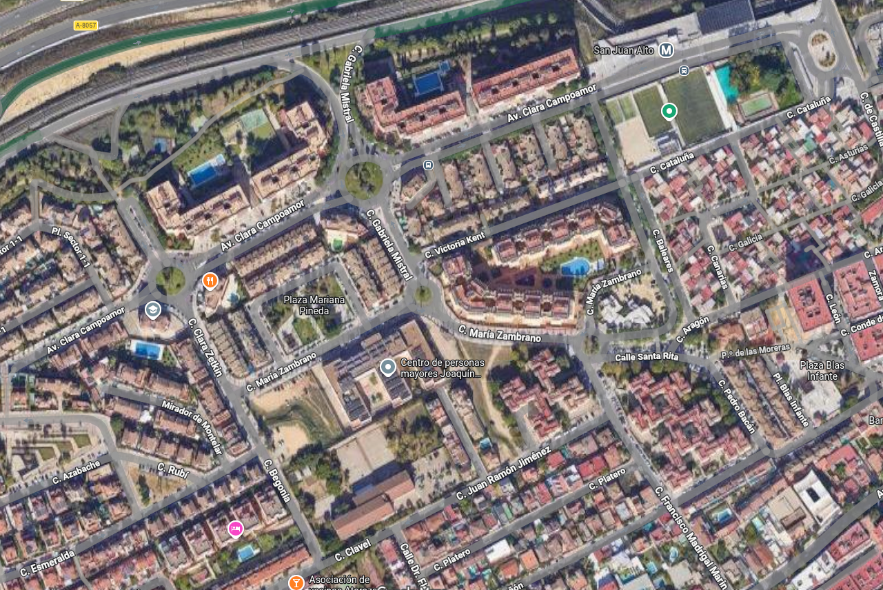 Entorno actual o zona propuesta para el parque canino en Montelar